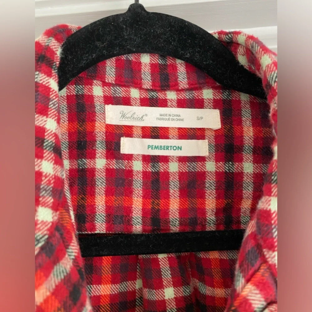 Woolrich Pemberton flannel Button Down Shirt Women’s Size Small Cotton Plaid